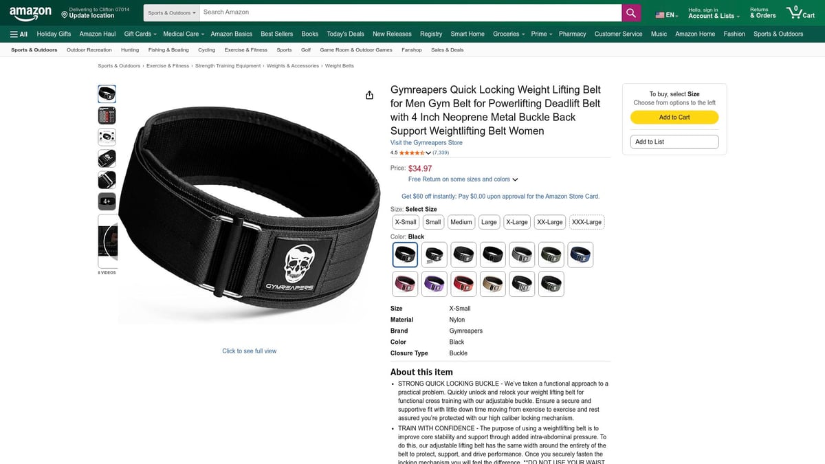 Top 7 Amazon Weight Belt Picks for 2026 Fitness Gains - Gymreapers Quick Locking Weight Lifting Belt