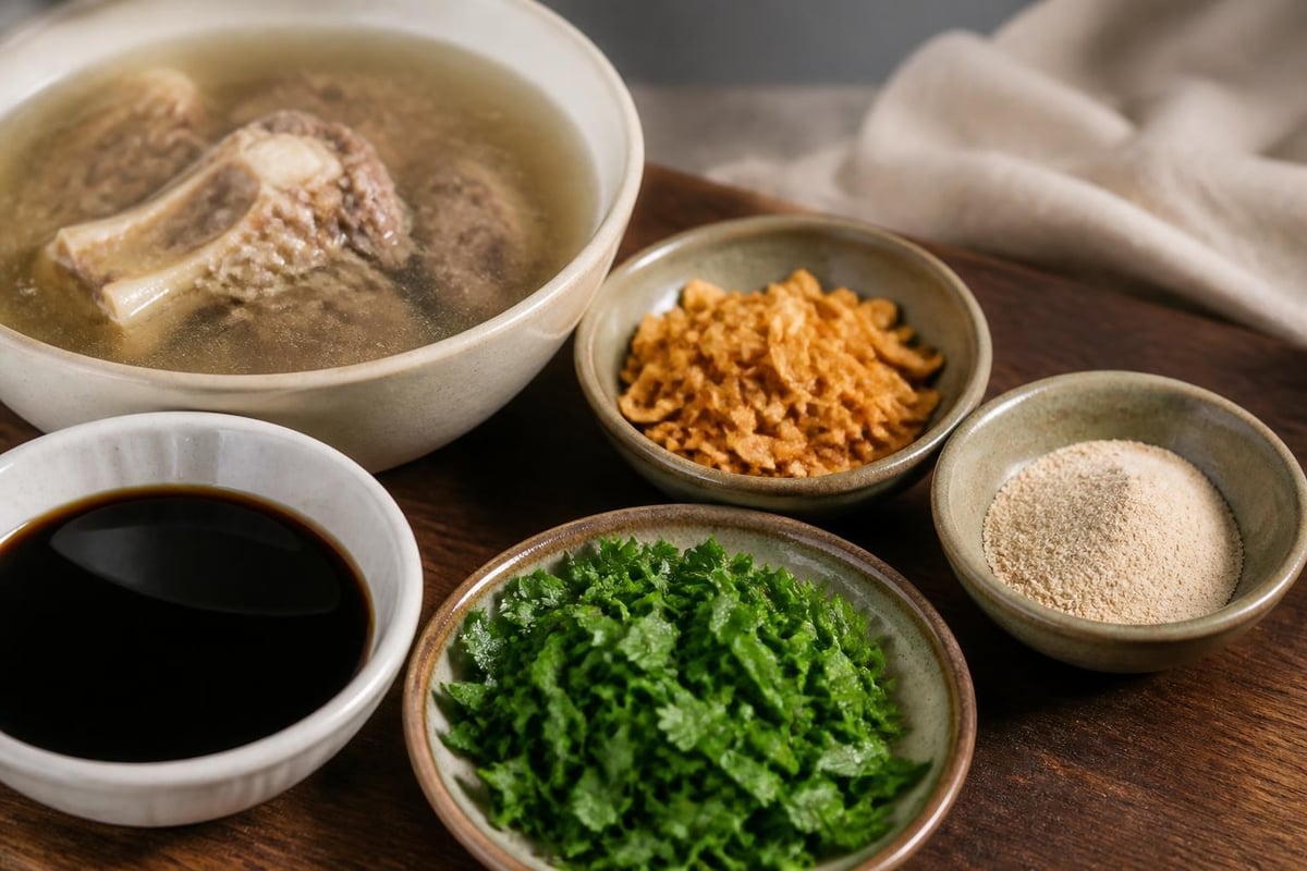 Komponen bumbu bakso kuah