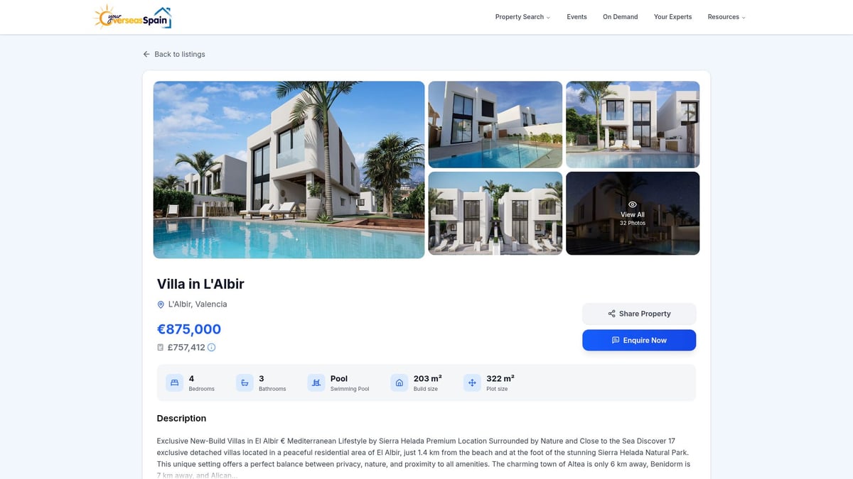 7 Best Property For Sale In Albir Spain For 2026 Buyers - 6. Villa in L'Albir – New-Build Luxury near Sierra Helada