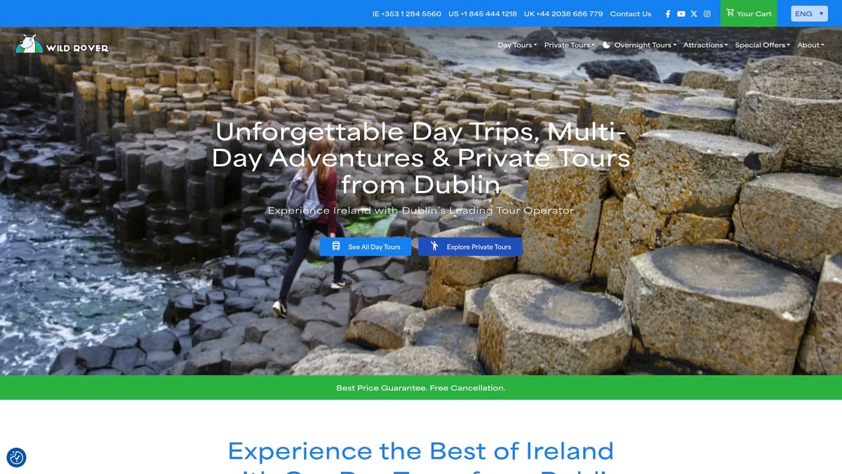 9 Unforgettable Ireland Trip Packages for 2026 Adventures - Wild Rover Tours Ireland Day Trips
