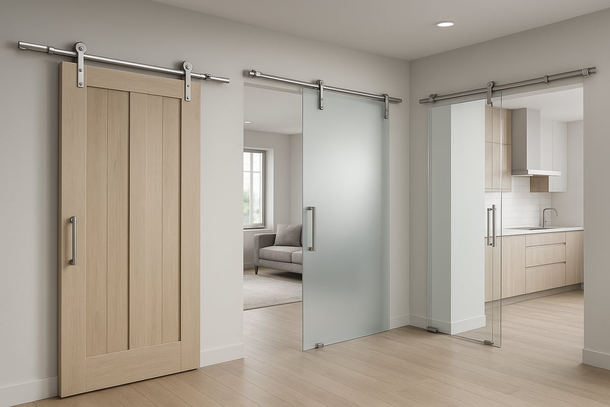 Types of Stainless Steel Barn Door Hardware Systems