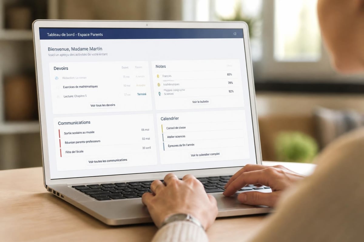 Dashboard de gestion scolaire