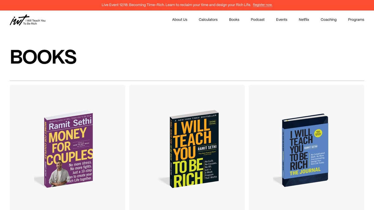 Top 8 Books on Life Skills to Read in 2026 - I Will Teach You to Be Rich, Second Edition