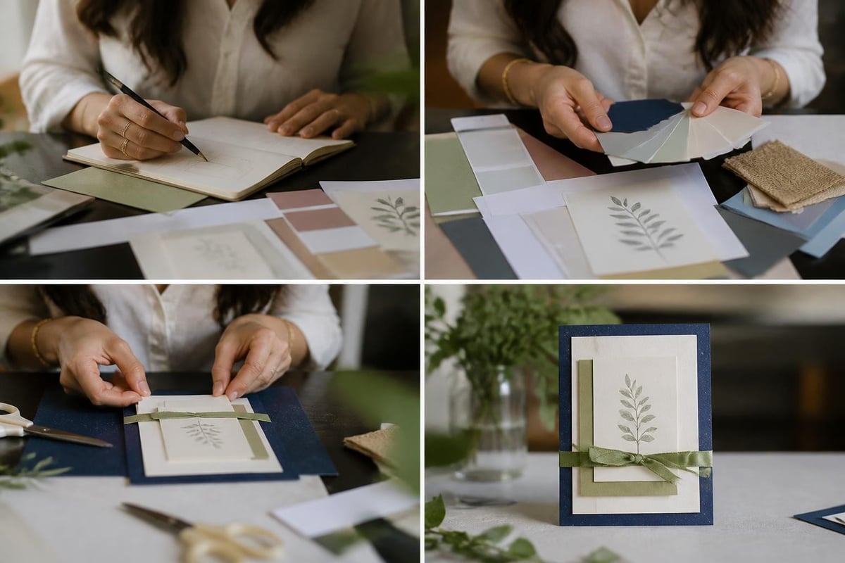 Personalized greeting card design process