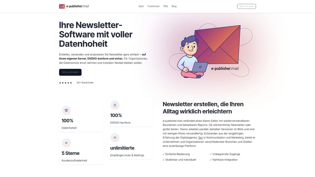 Die 8 Inspirierendsten Newsletter Templates 2026 - e-publisher:mail – DSGVO-konformes Behörden-Template