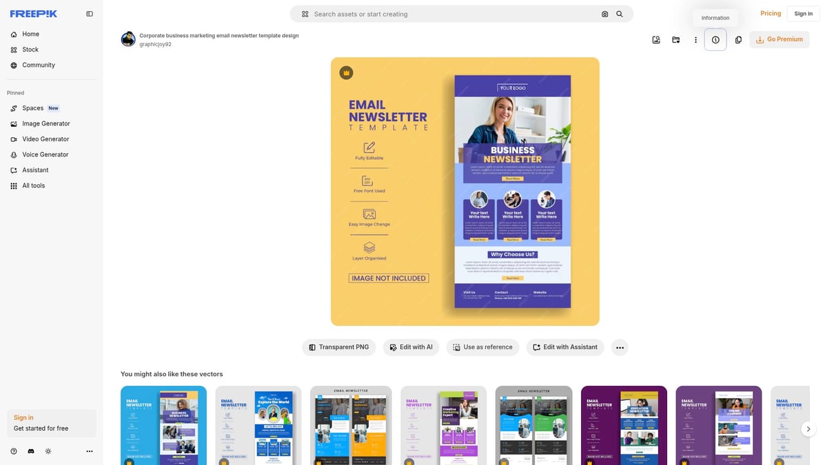 Die 8 Inspirierendsten Newsletter Templates 2026 - Modernes Corporate Template für Verwaltungskommunikation (Freepik)