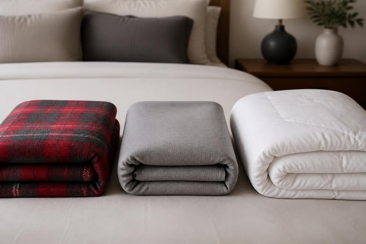 Winter bedding fabric comparison