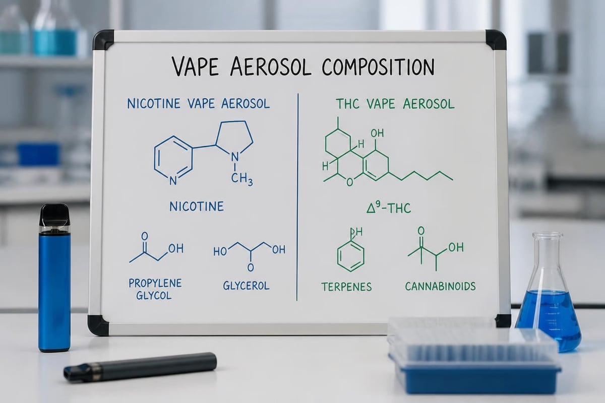 THC vape chemical markers