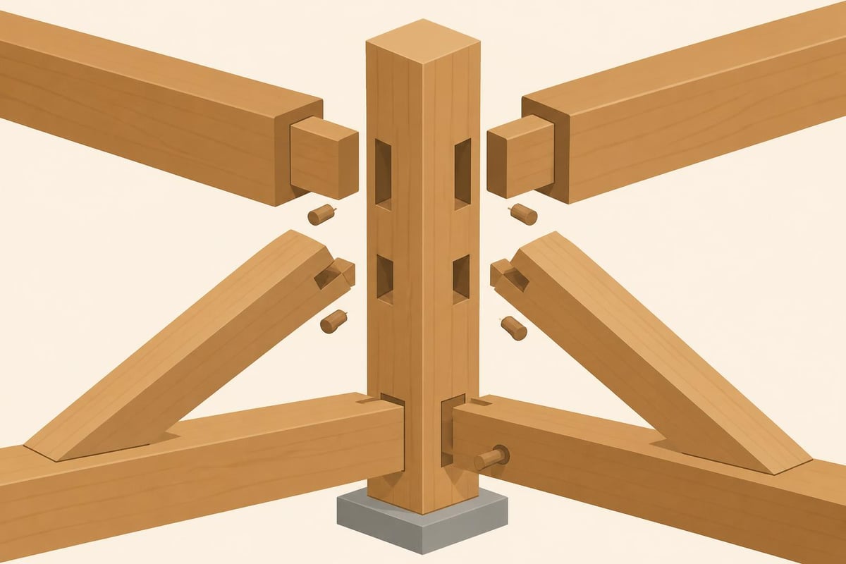 Oak frame joinery details