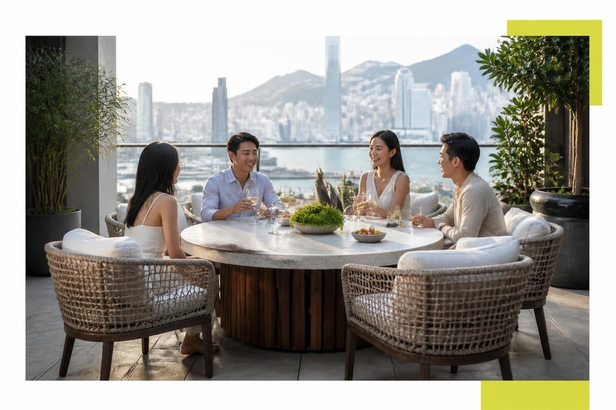 圓形家具的社交互動