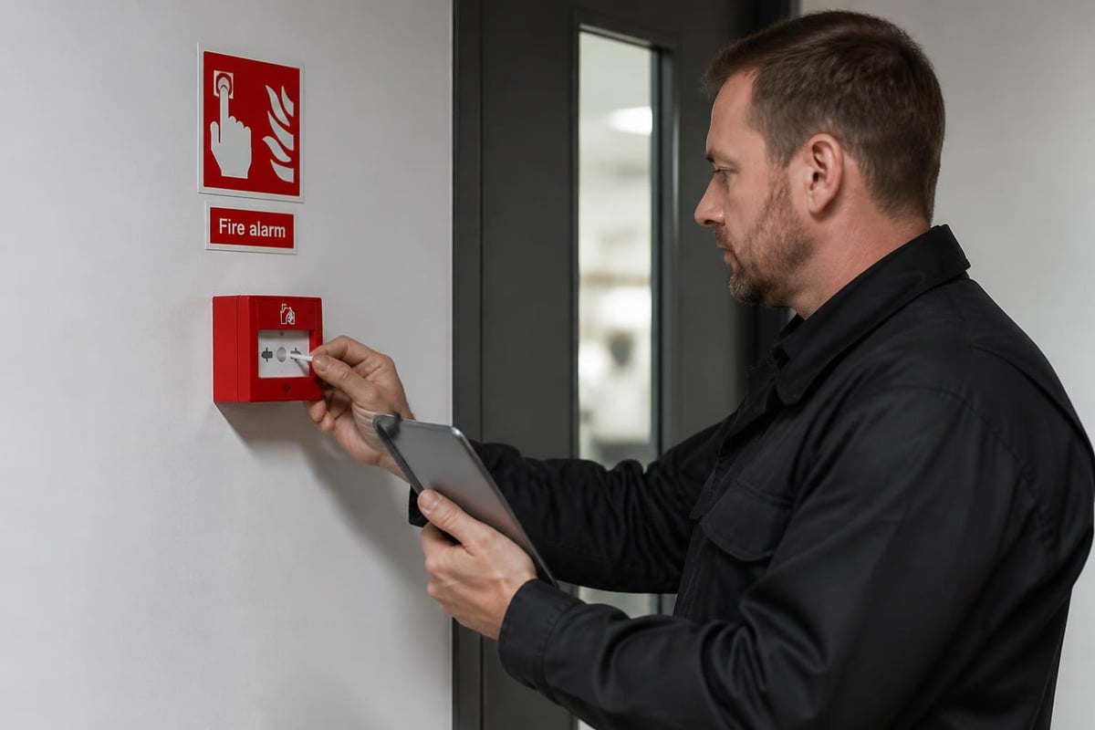 Fire alarm testing schedule