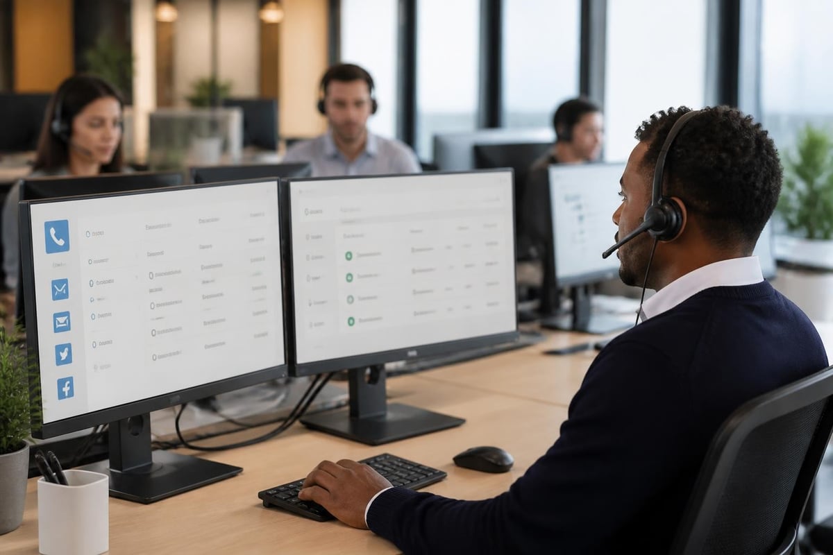 Multi-channel customer service workflow