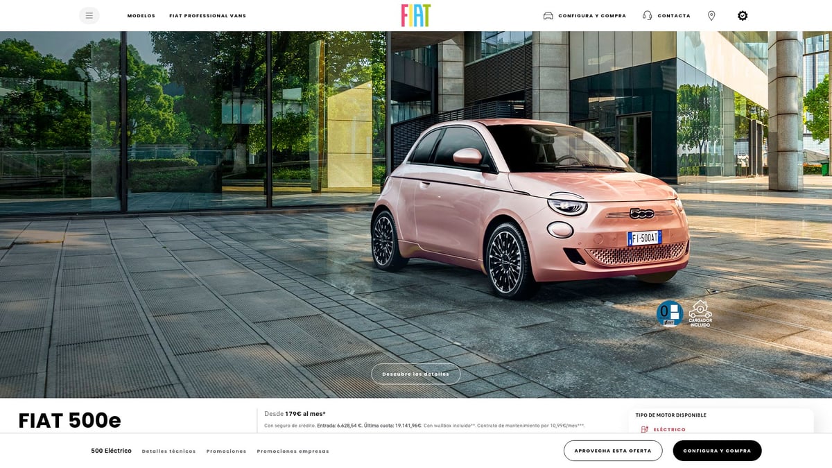 10 лучших экономичных автомобилей для экономии в 2026 году - Fiat 500e Электрический