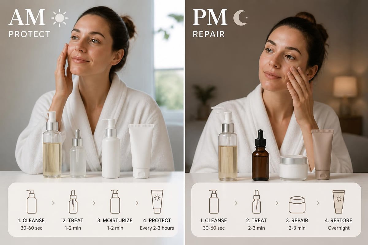 Morning and evening routines
