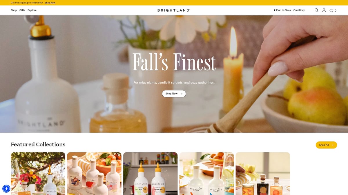 9 Irresistible Online Food Gifts to Delight Anyone in 2025 - Brightland: Artisanal Olive Oil & Vinegar Sets