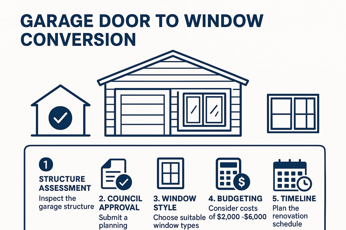Planning Your Garage Door to Window Conversion