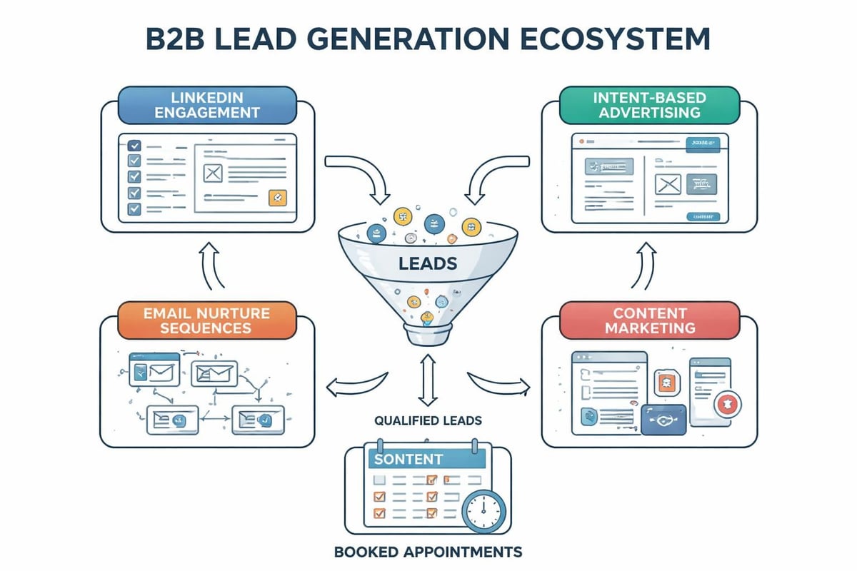 Multi-channel lead generation orchestration