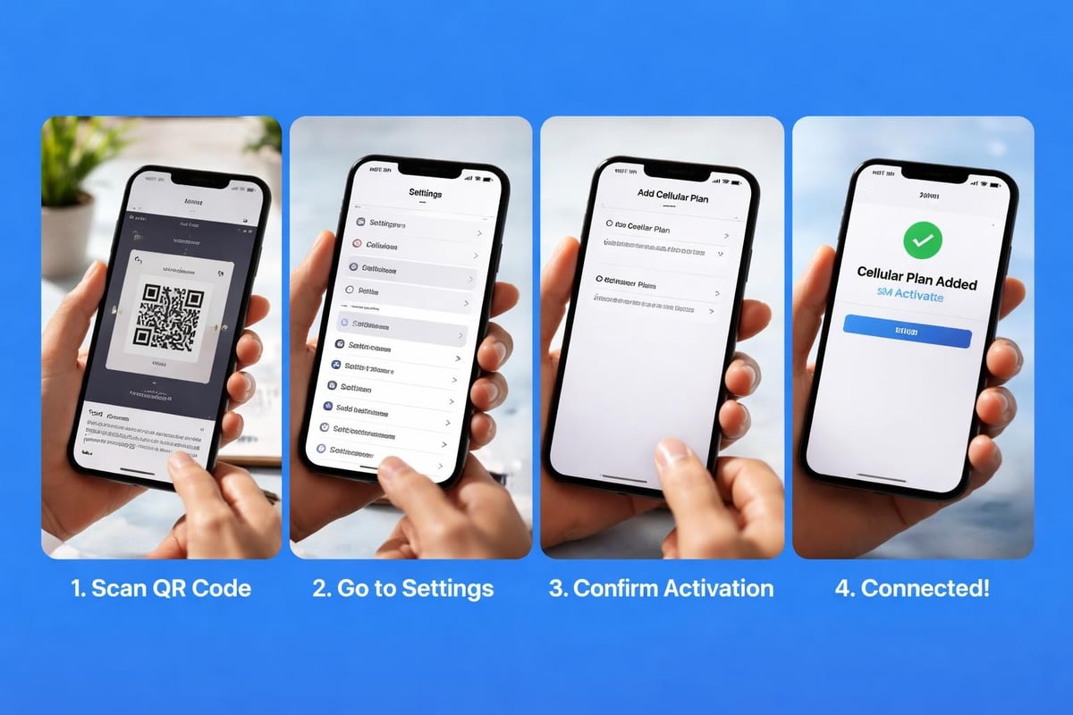 ESIM activation steps