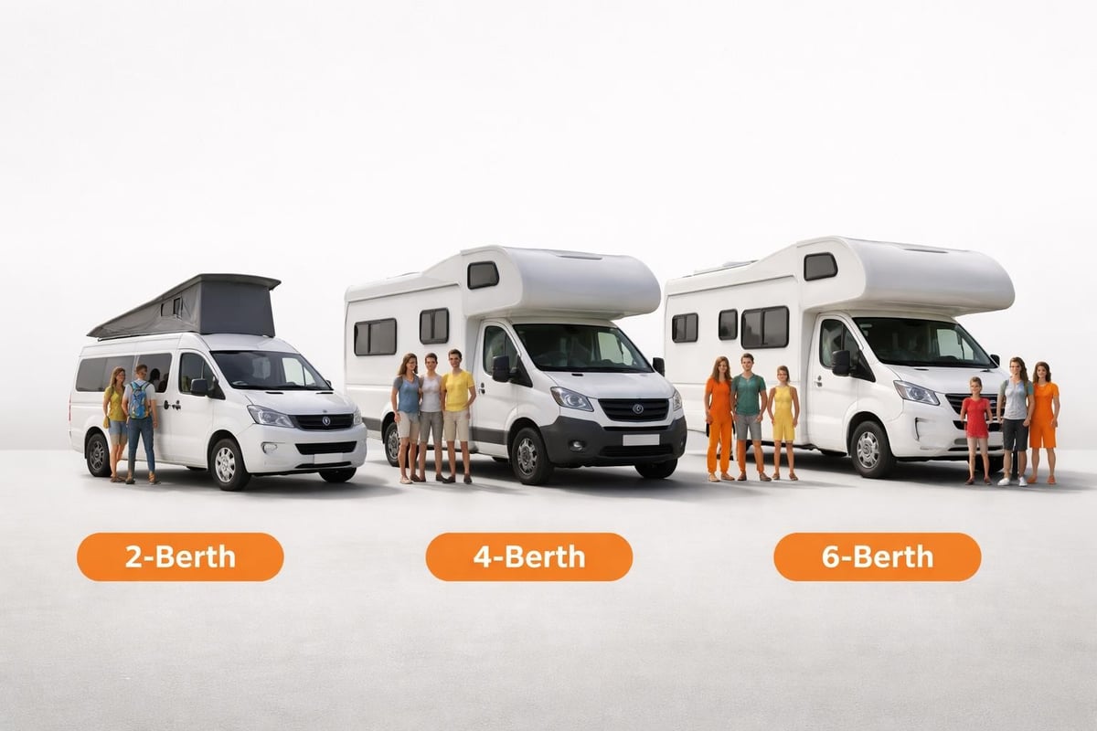 Different camper van sizes