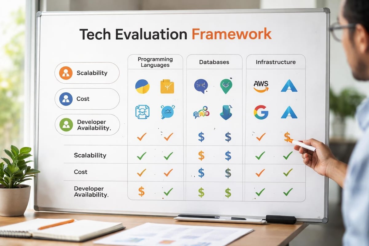 Custom Software Development for Startups: A 2026 Guide Technology stack decision framework