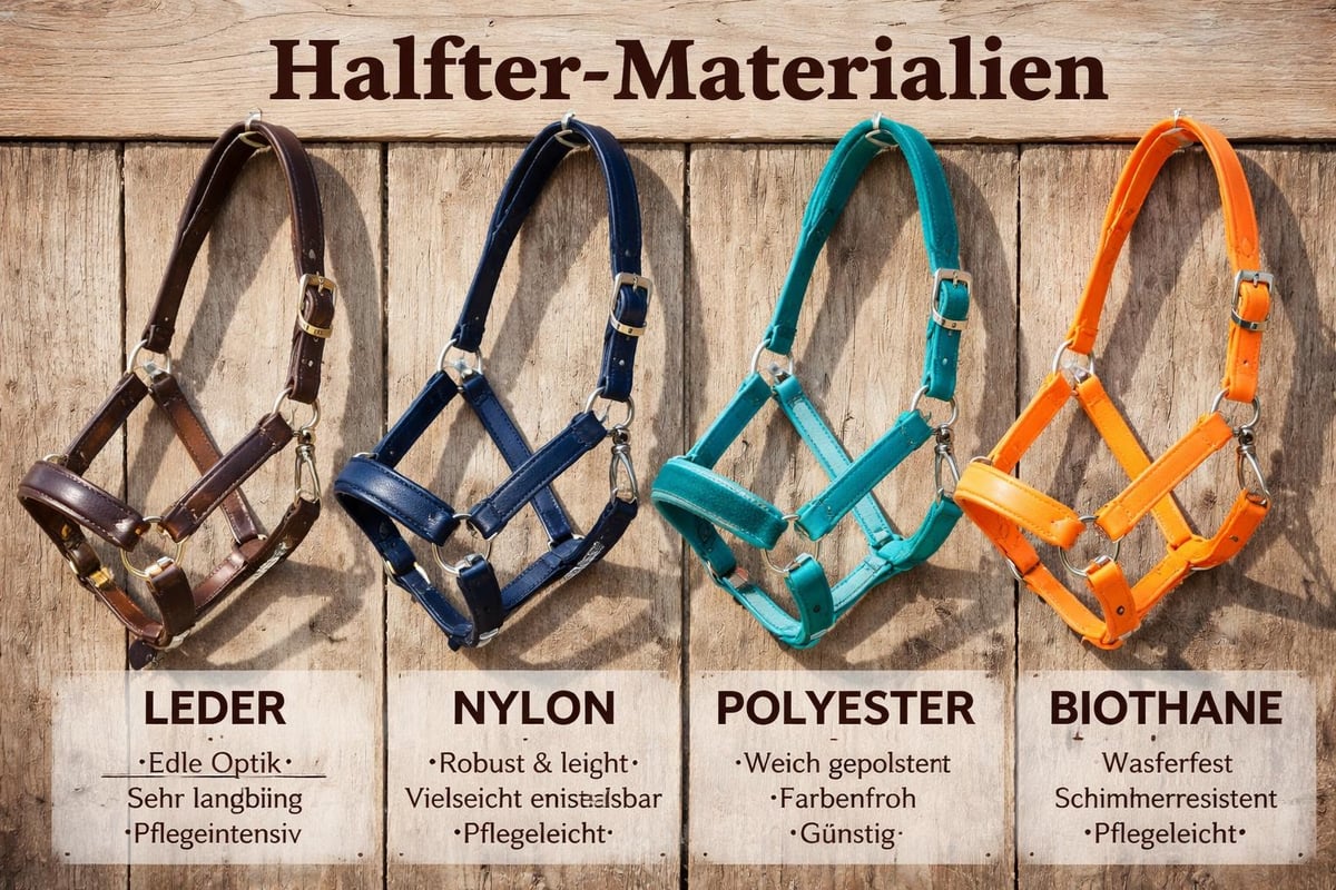 Halfter-Materialvergleich