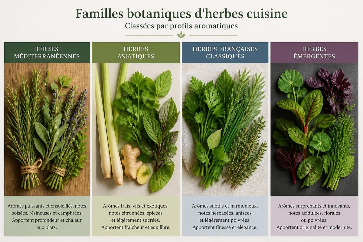 Diversité aromatique des herbes culinaires