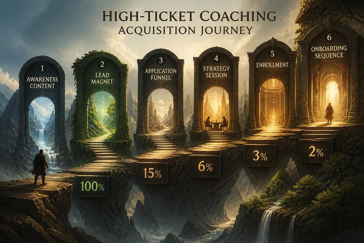 Online coaching sales funnel
