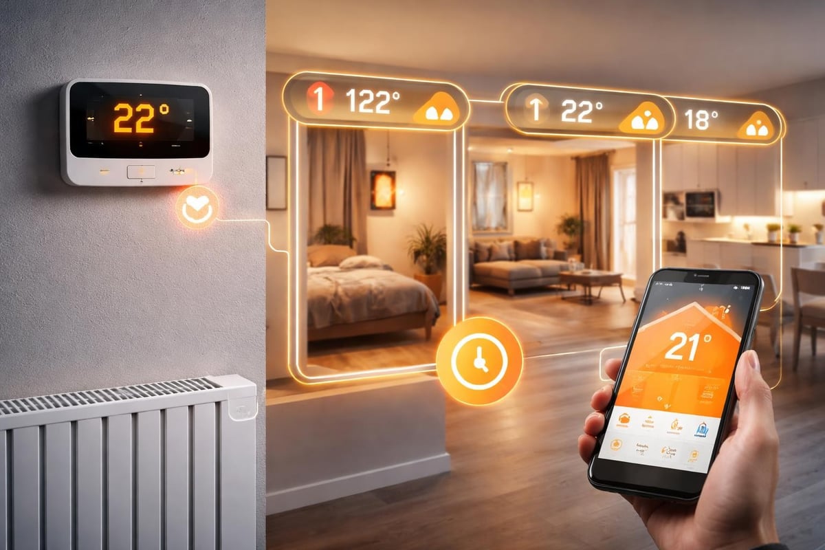 Electric heating controls