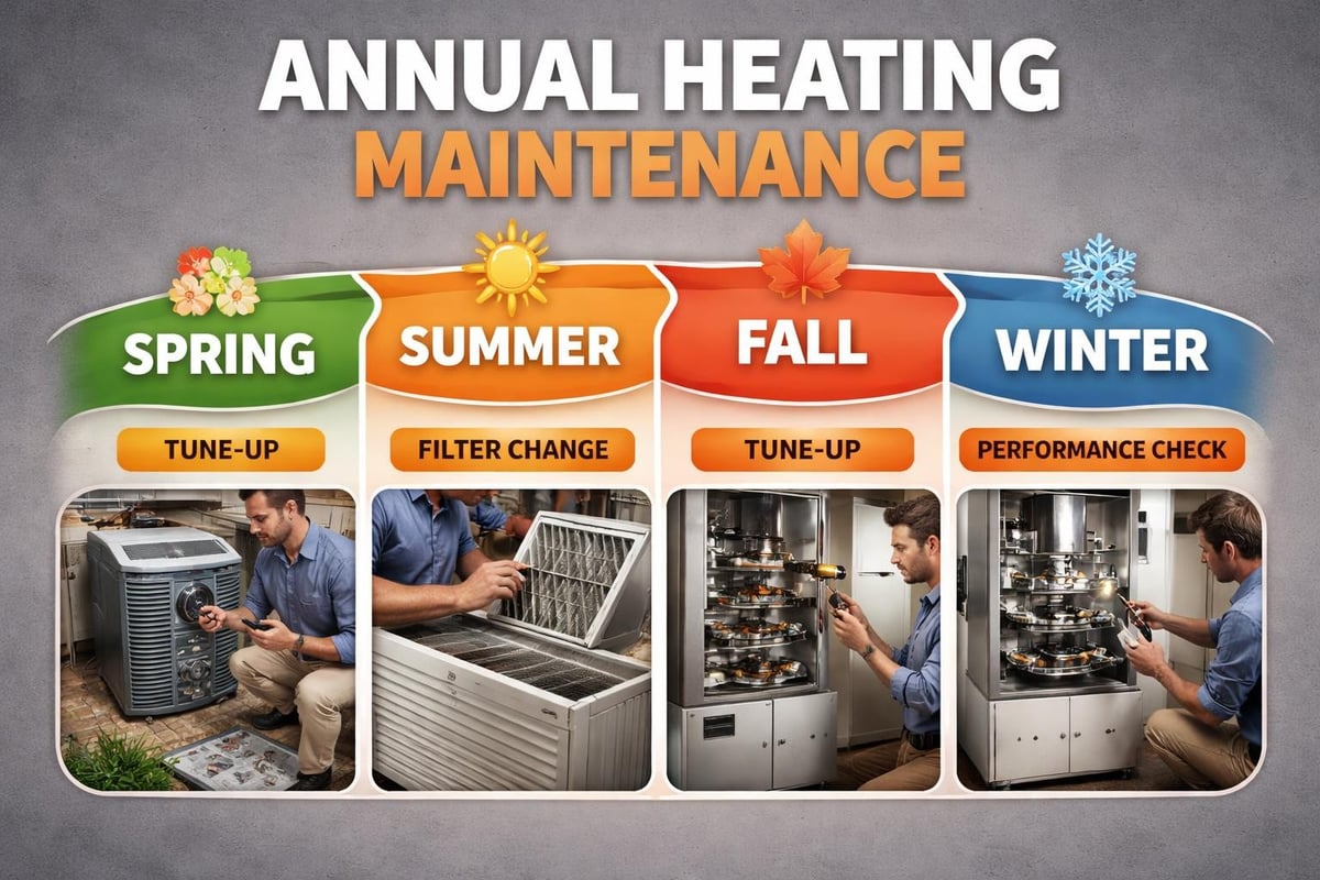 Heating maintenance schedule