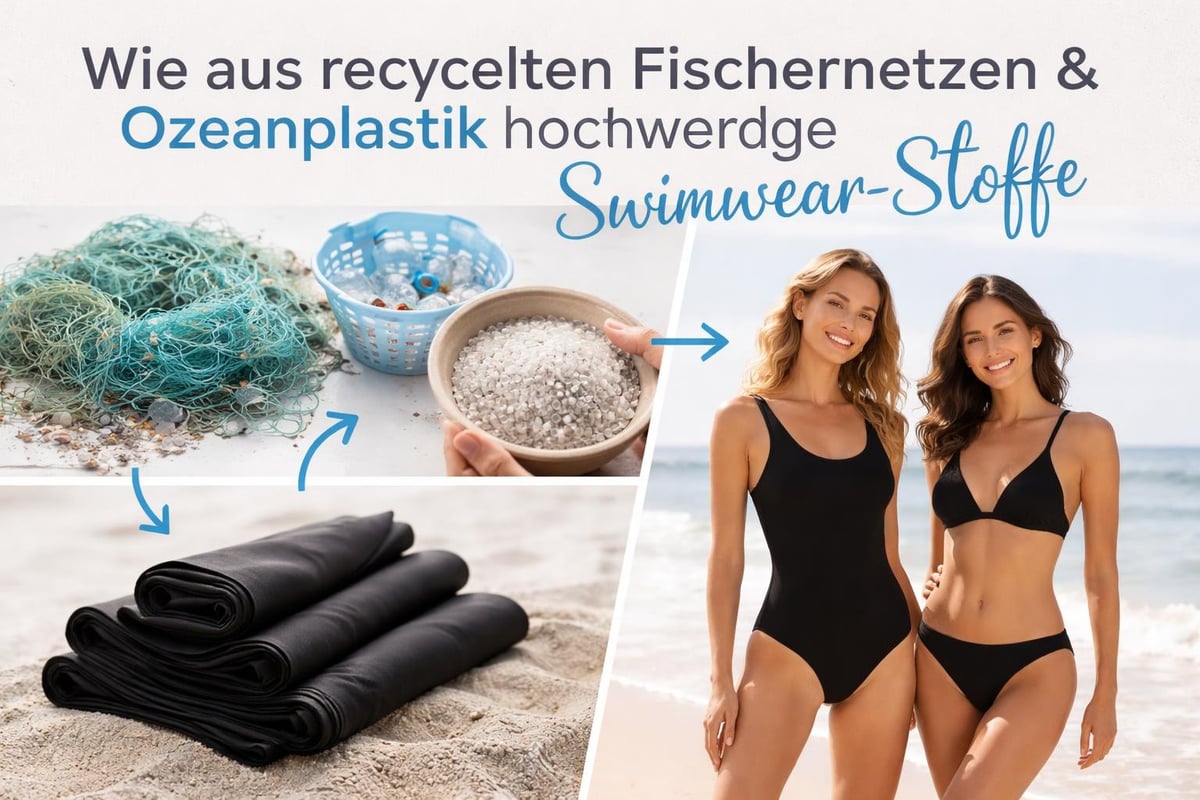 Recycling process for swimwear materials