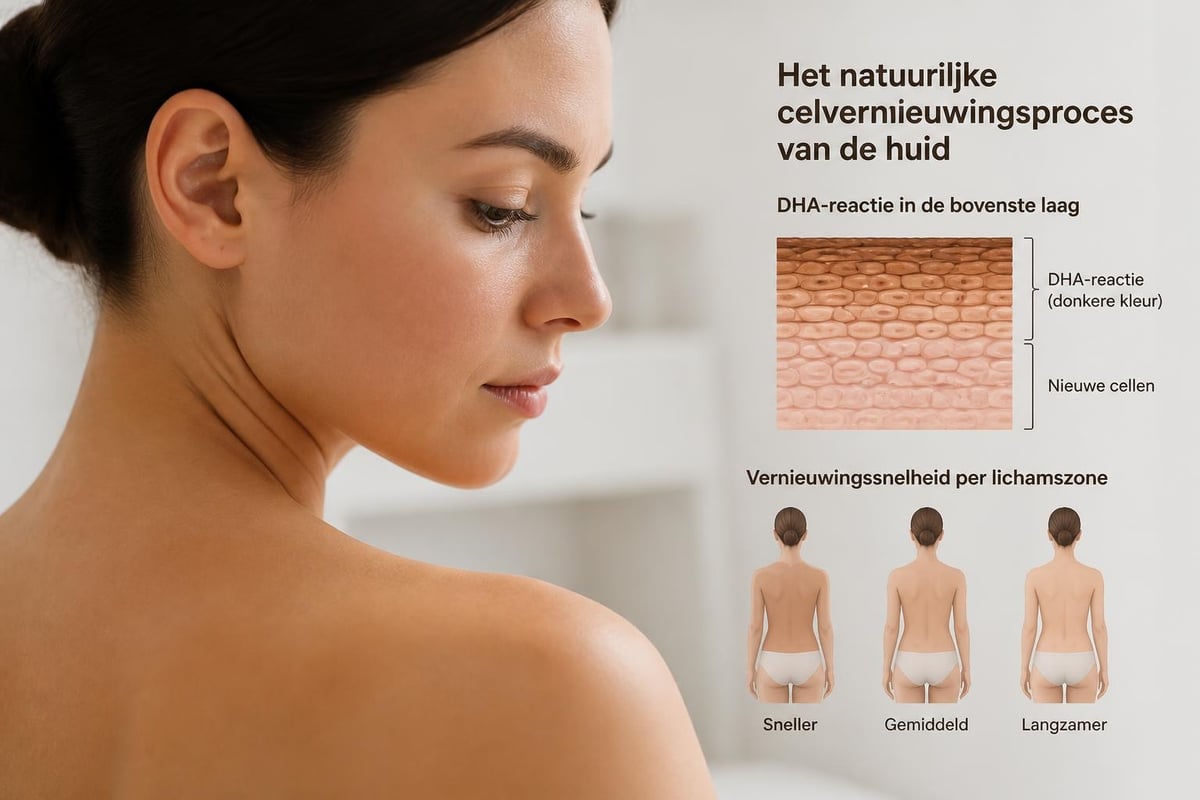 Huidvernieuwingsproces en zelfbruiner