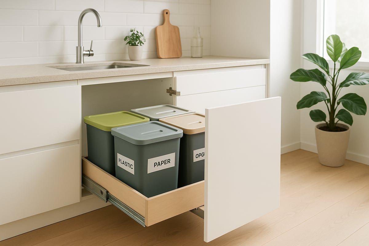 Trin-for-trin guide: S&aring;dan indf&oslash;rer du effektiv affaldssortering i k&oslash;kkenet