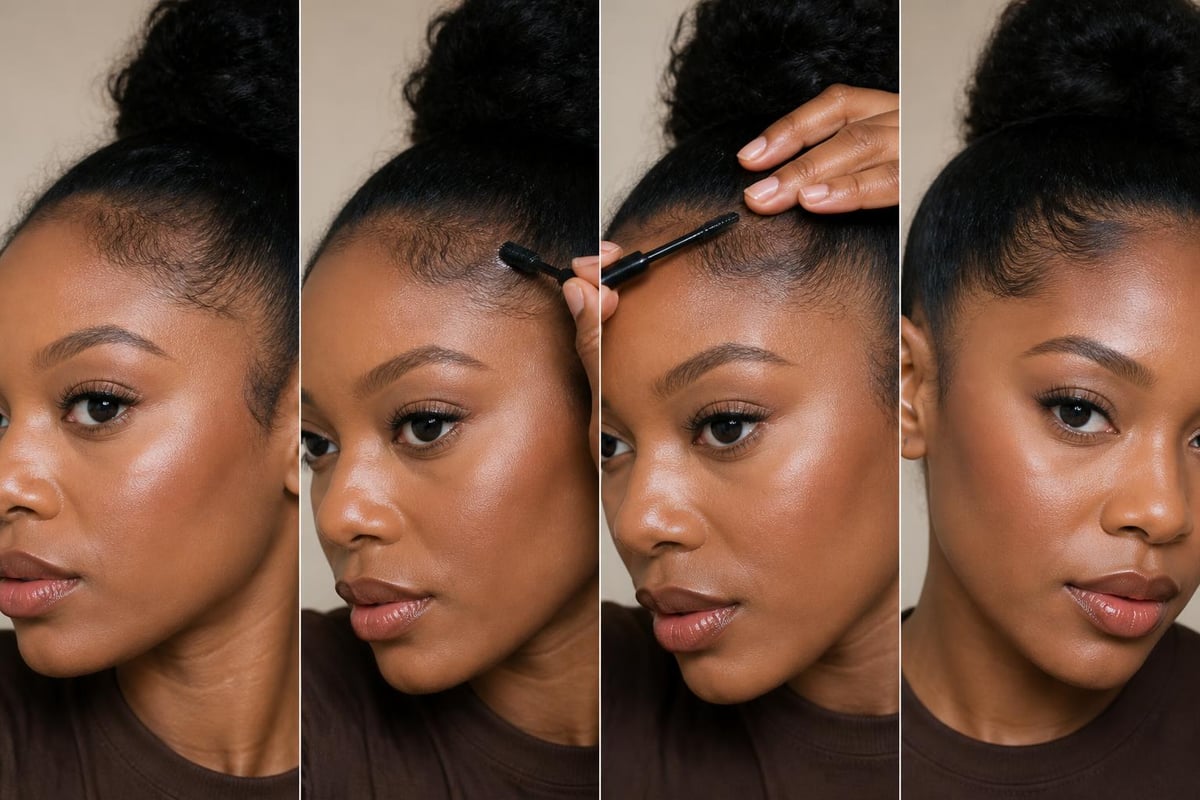 Hair taming wand application process