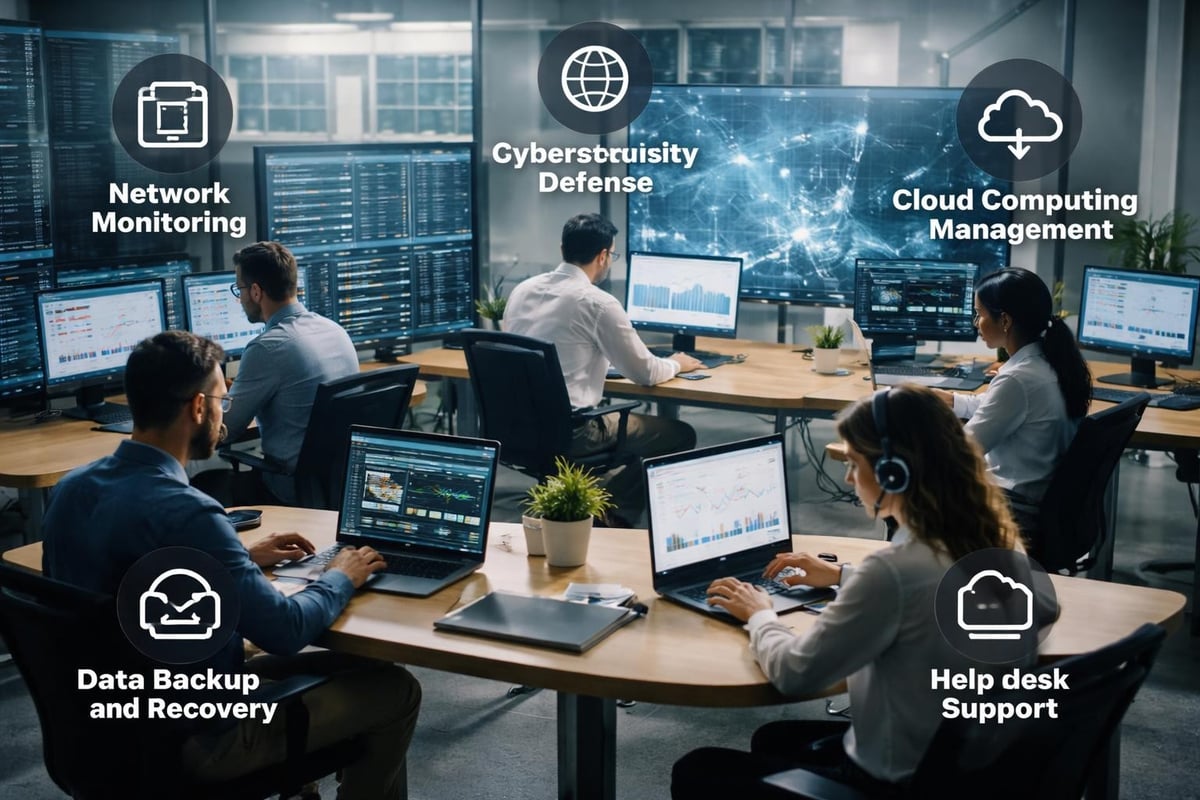 Core components of managed IT services