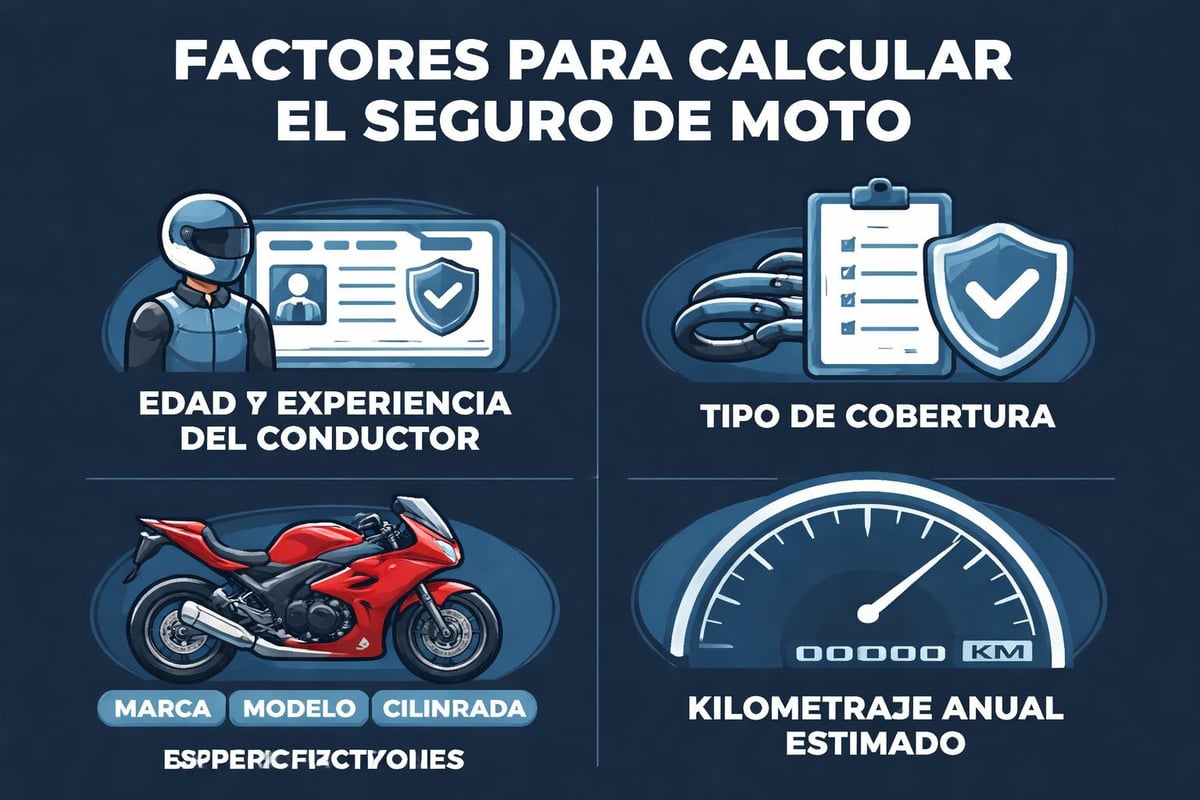 C&aacute;lculo de prima de seguro de moto
