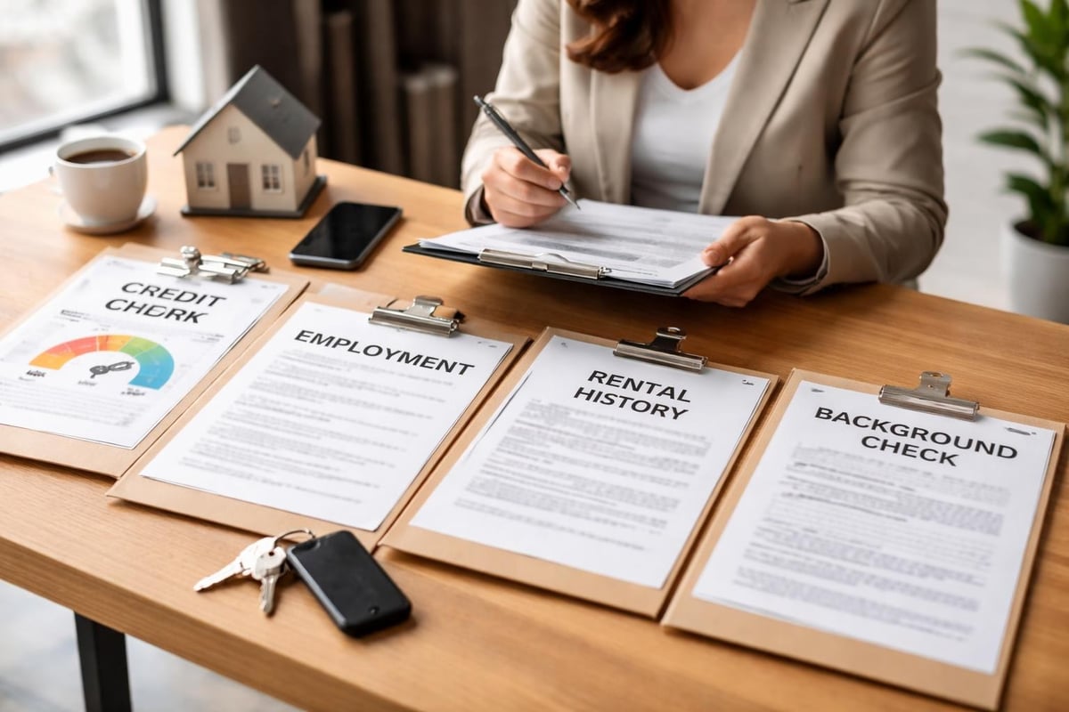 Tenant screening process workflow