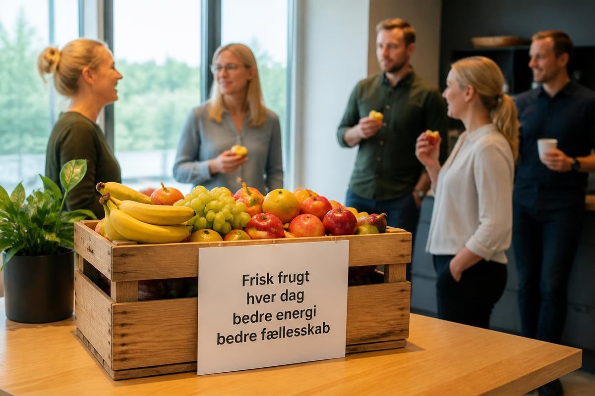 Frugt i arbejdspladsen