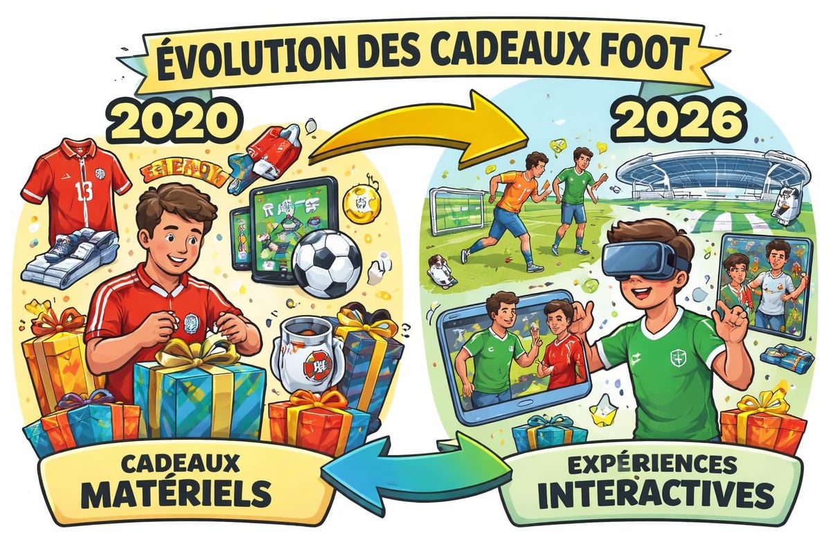Évolution des préférences cadeaux football
