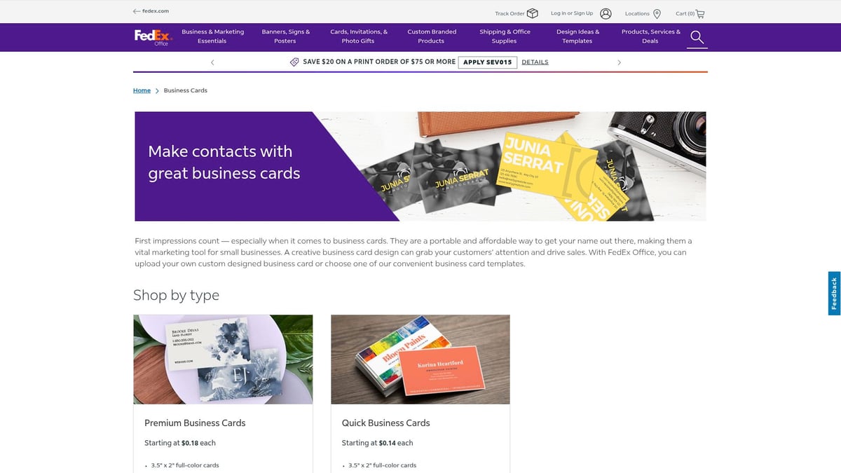 7 Best Business Card Maker Near Me Options for 2025 - FedEx Office Print & Ship Centers