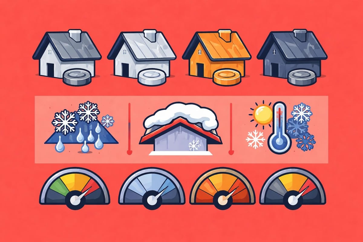 Metal roofing climate performance