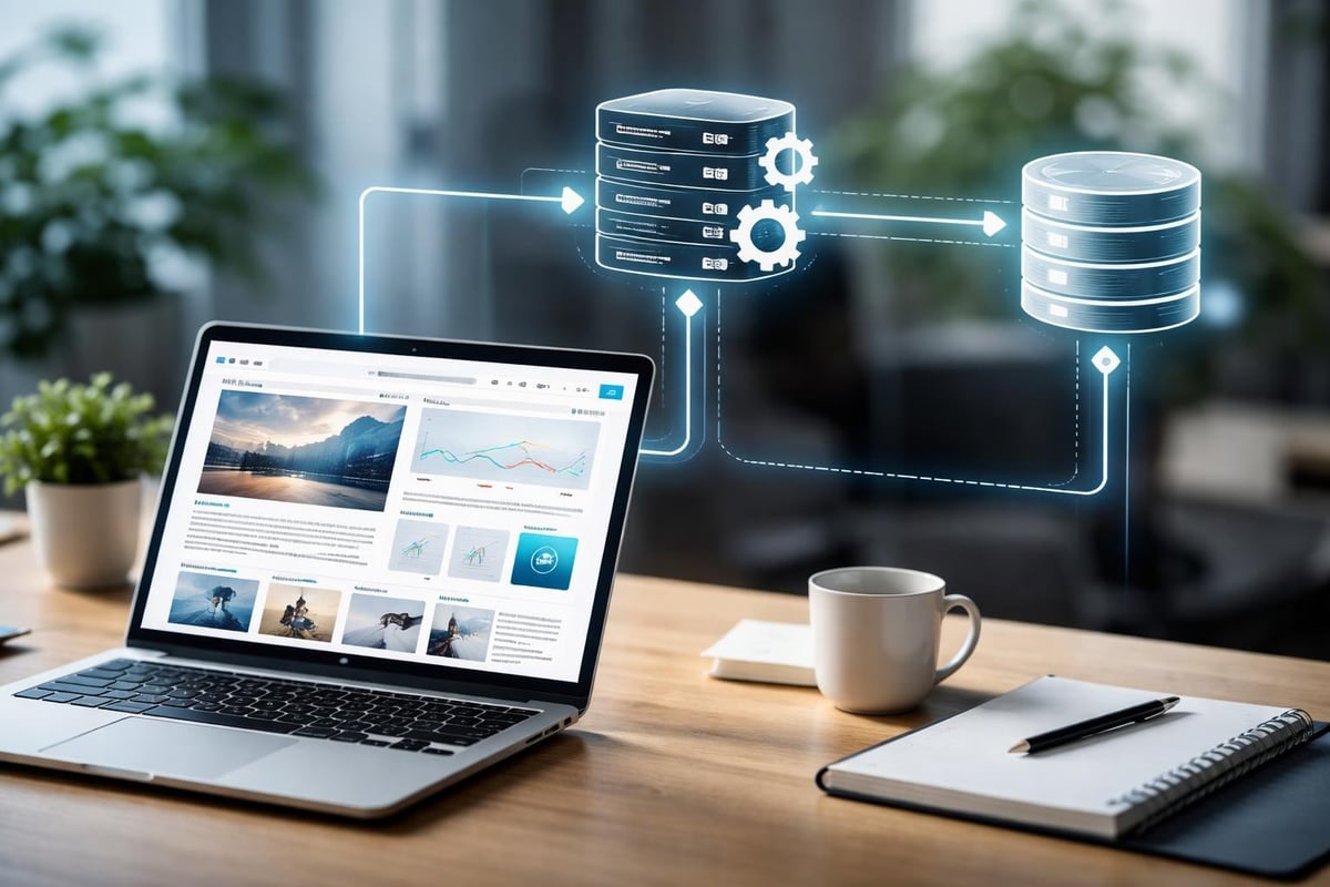 Website Architektur Frontend Backend