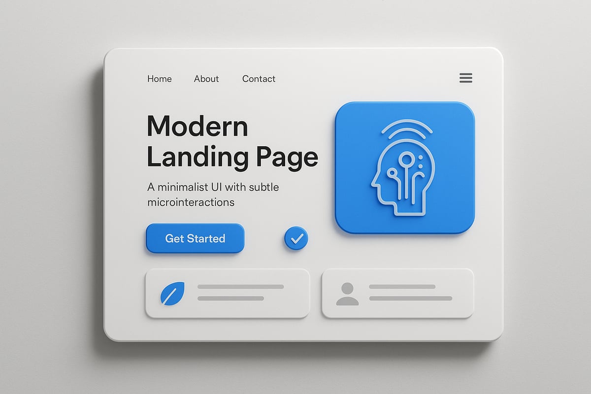 Webdesign Trends 2026 für Landing Pages