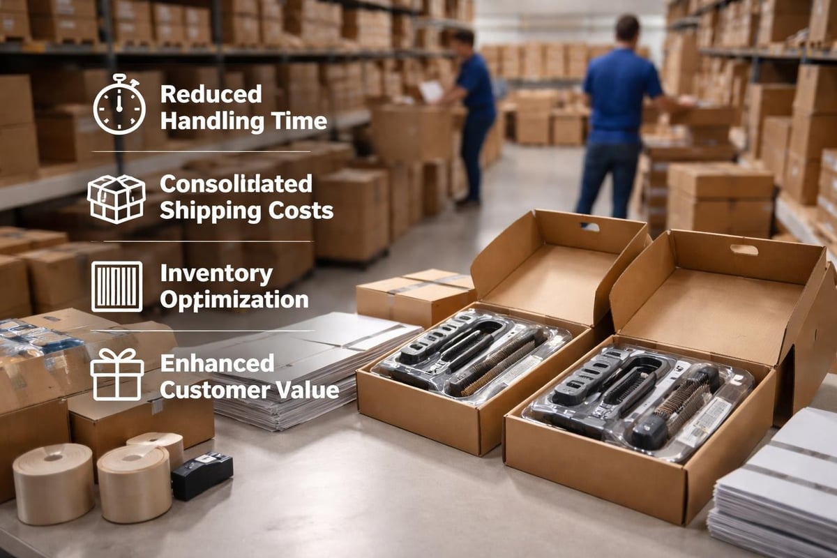 Kitting benefits visualization