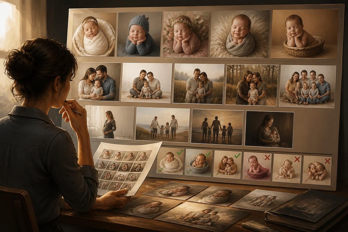 Portfolio assessment for family photography