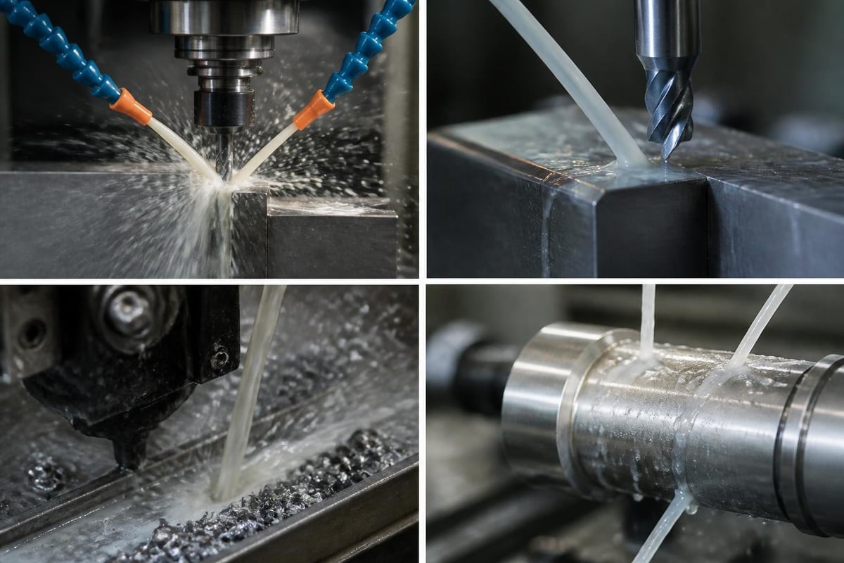 Cutting coolant multi-functional performance