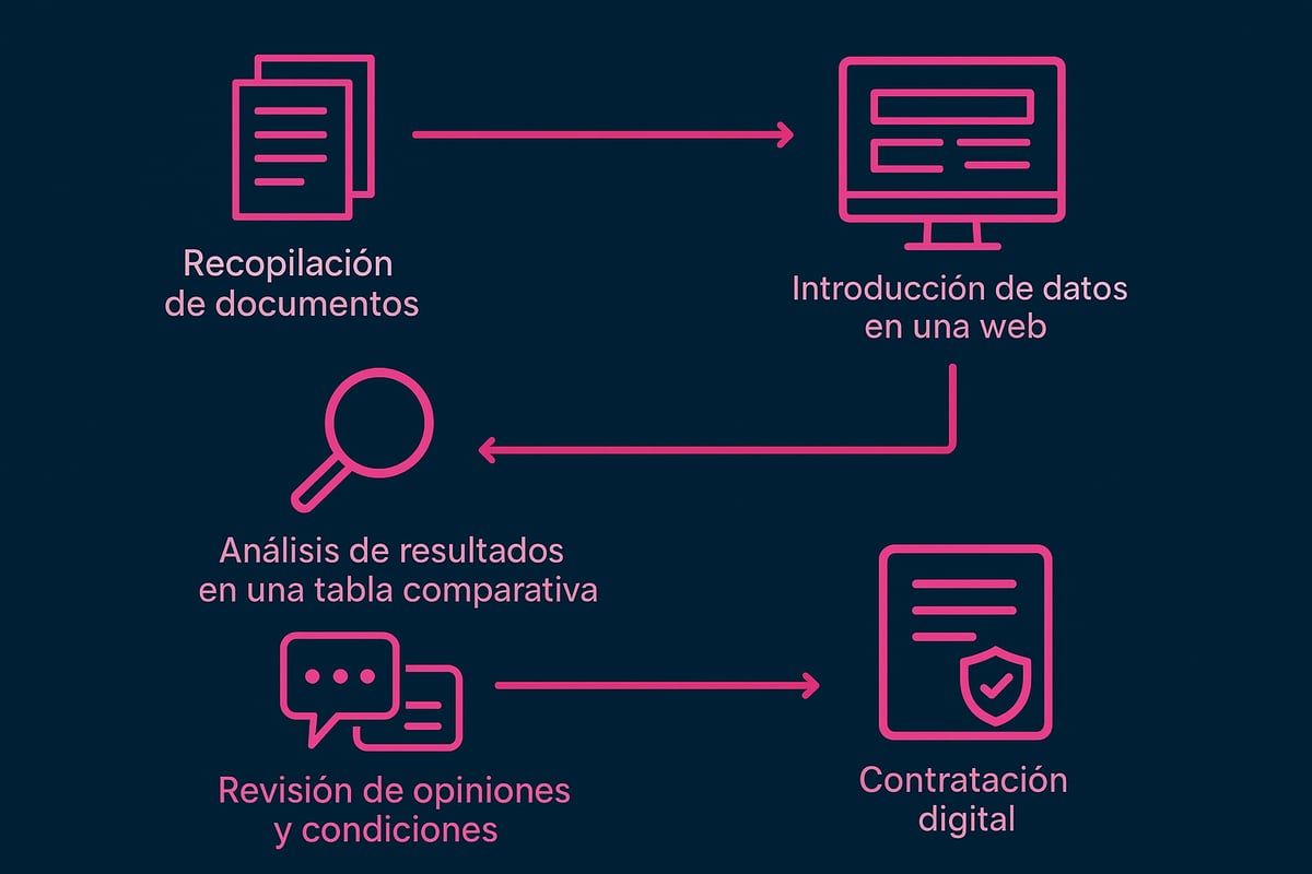 Cómo utilizar un comparador de seguros de moto paso a paso