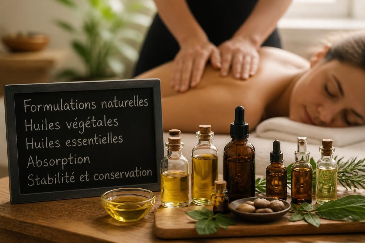 Huile de massage compositions
