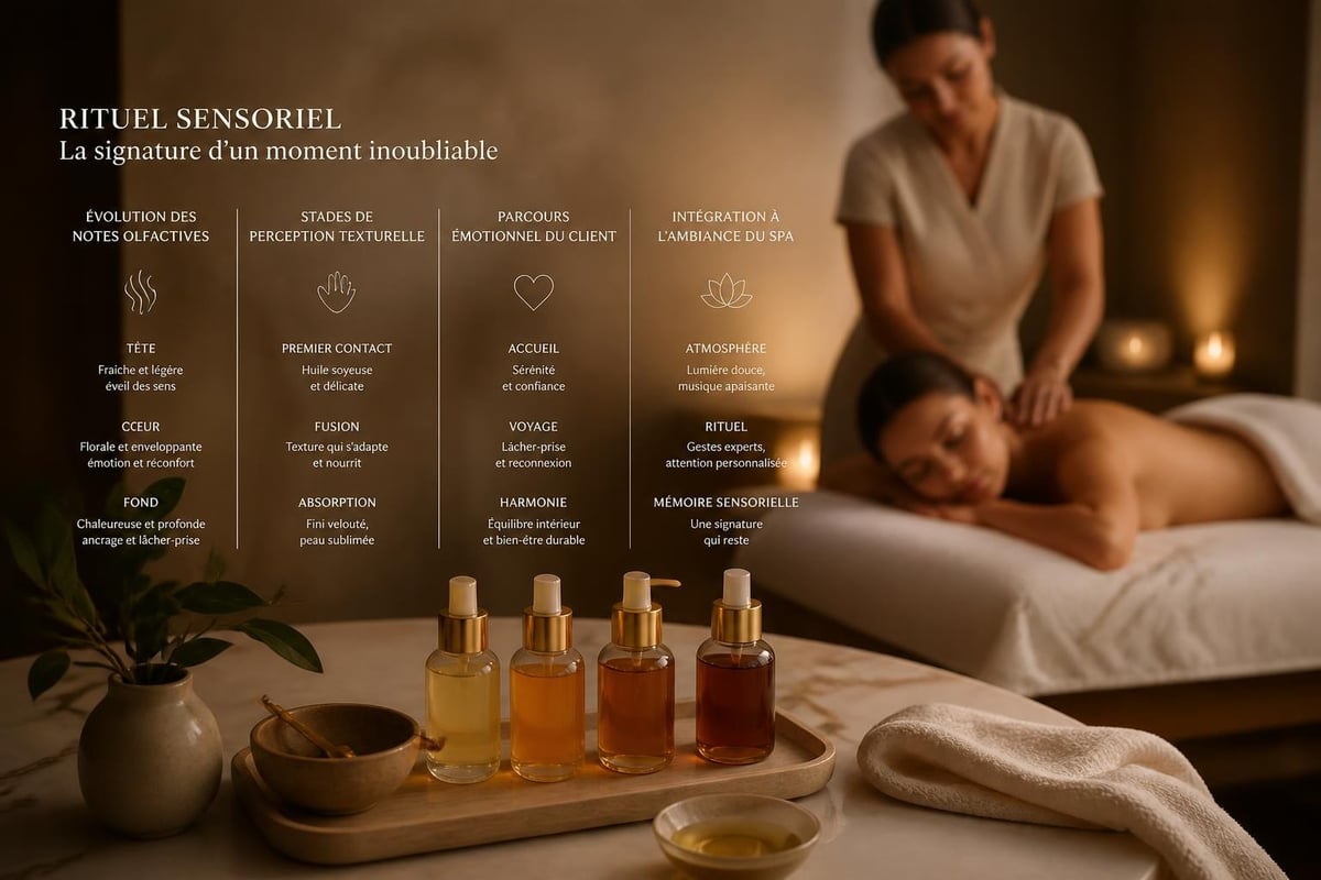 Rituel sensoriel huile massage