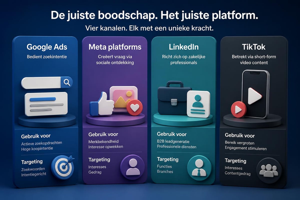 Online advertentiekanalen vergelijking