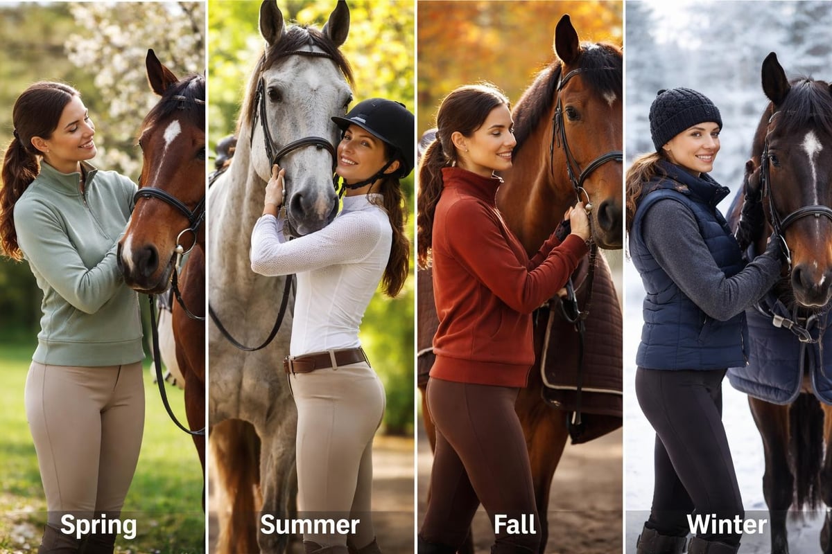 Seasonal layering with sweatshirts